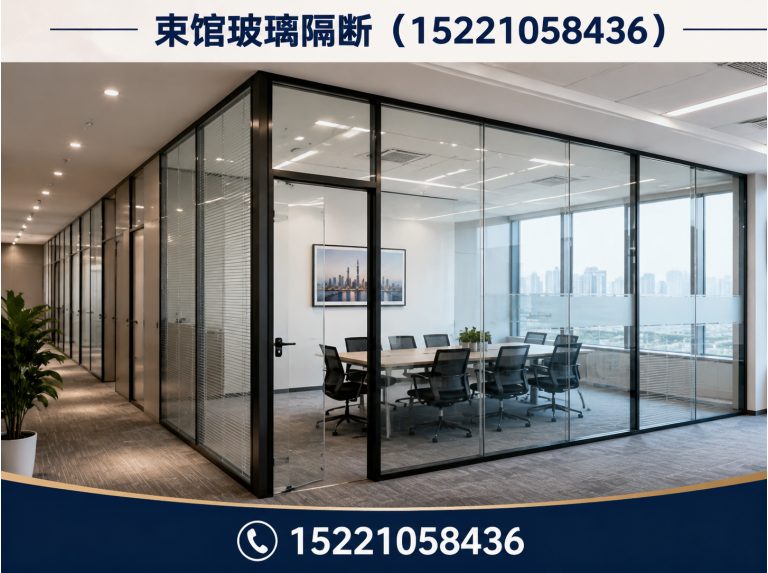 金山区束馆玻璃隔断展示图